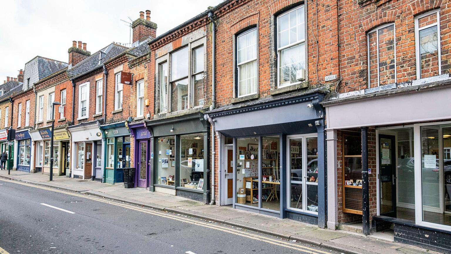 Modern London commercial office and retail building with a glazed facade