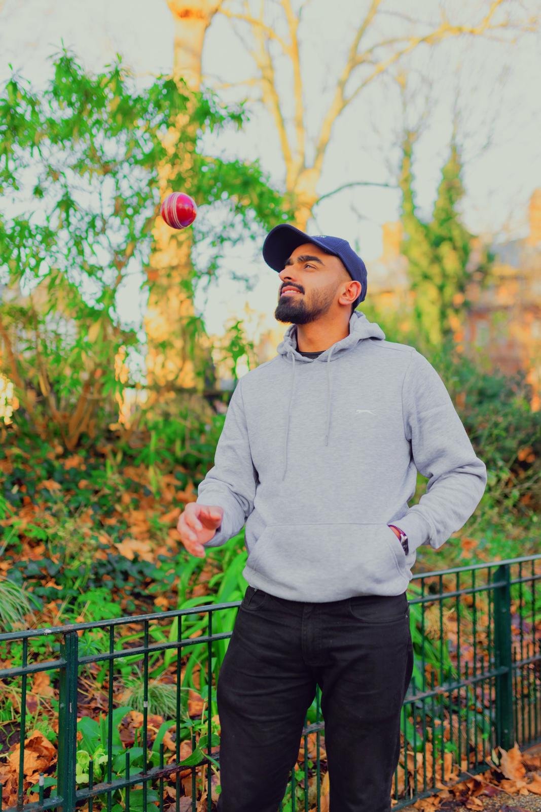 Awais Sarwar out in a London park