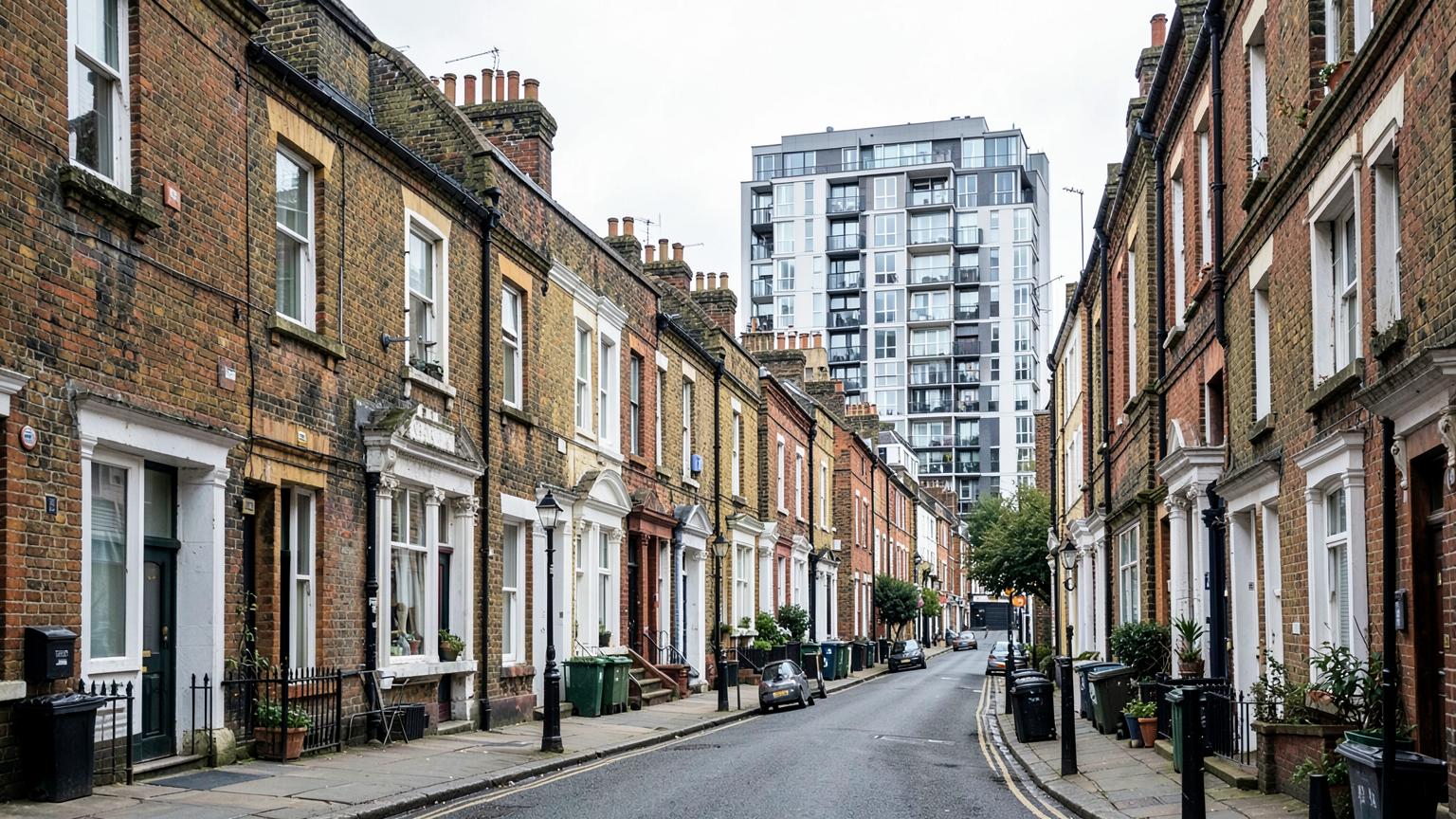 Victorian terraces converted into flats in Tower Hamlets, typical of the homes we assess